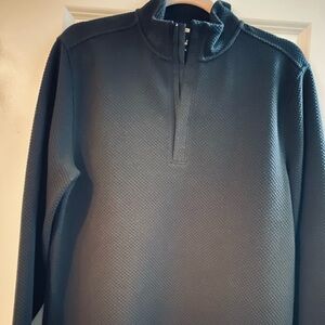Walter Hagen Men’s Clubhouse 1/4 Zip Midweight Sz S Black NWT